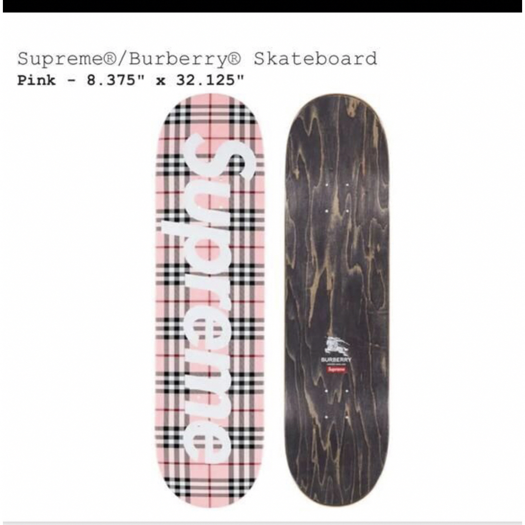 Supreme(シュプリーム)のSupreme / Burberry Pink バーバリー 板 スケボー メンズのアクセサリー(その他)の商品写真