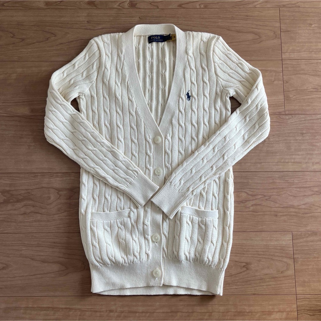 POLO RALPH LAUREN - Polo Ralph Lauren ケーブルニットカーディガン　Sサイズ
