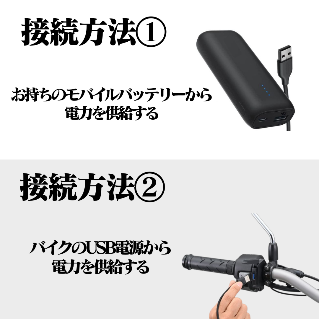 バイク用】USB供給ETC車載器 / 防水ナビケース付き / ポータブル