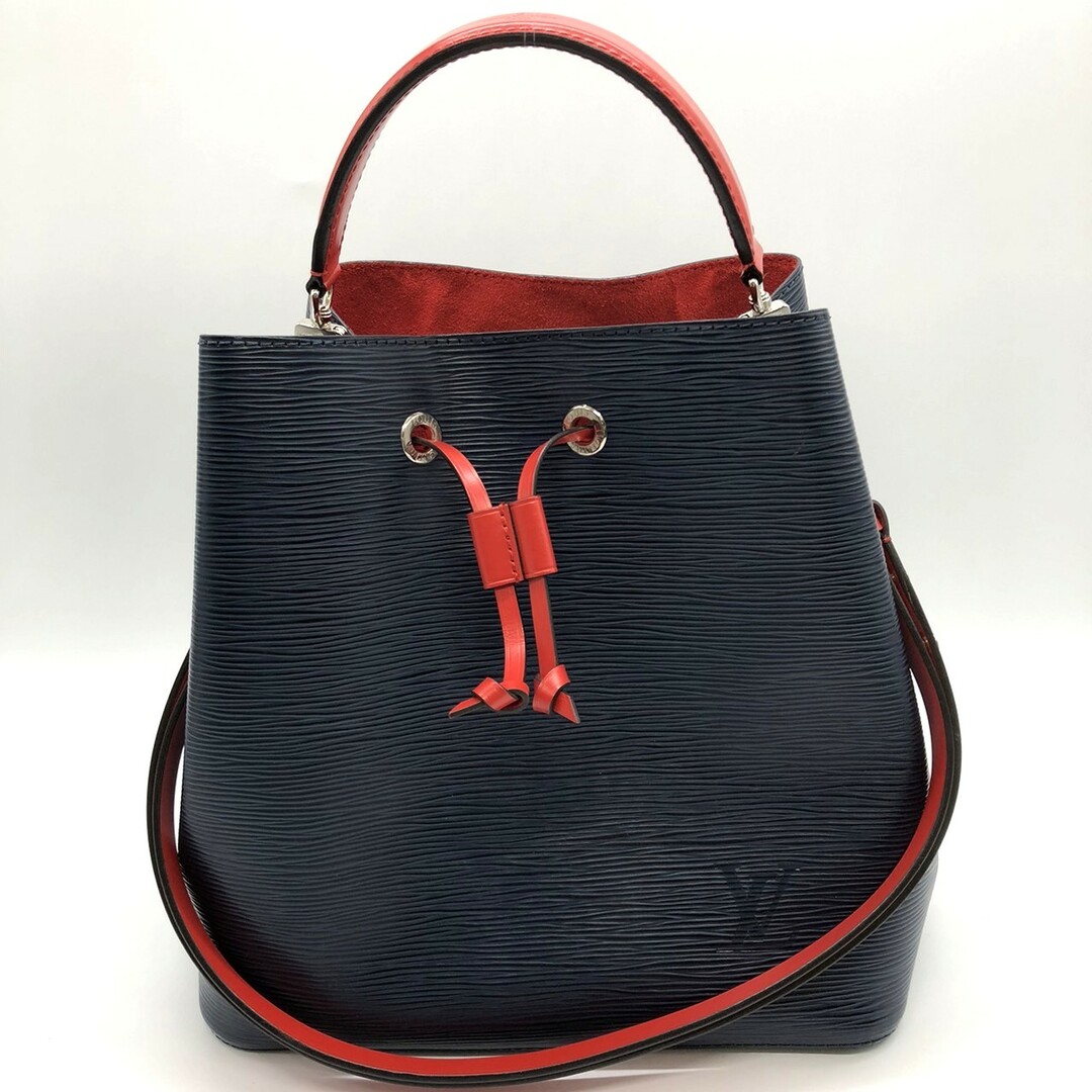 LOUIS VUITTON - LOUIS VUITTON ルイ・ヴィトン  ネオノエ M54367 ショルダーバッグ エピレザー ネイビー/レッド レディースファッション【中古】