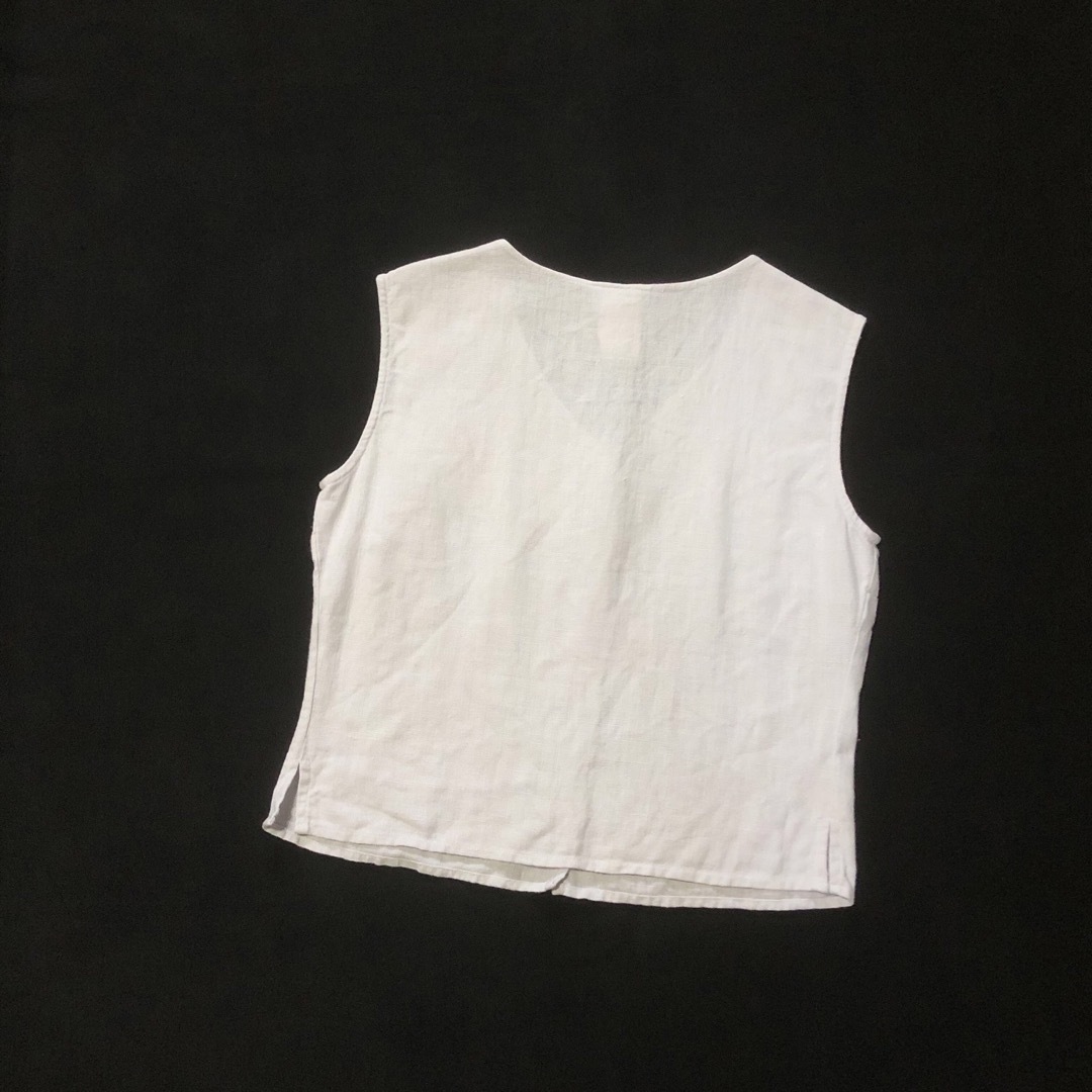 フランス製 old agnes b. リネンベスト ライトグレー アニエスベー agnes b. - 新品 アニエスベー 2022SS リネンベスト UV06 GILET