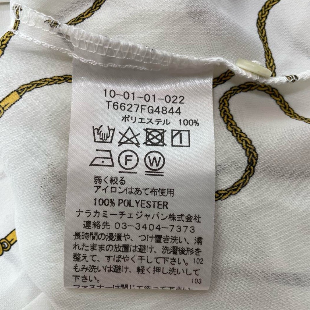 ループジョーゼットプリントサイドボータイ長袖ブラウス | ナラ
