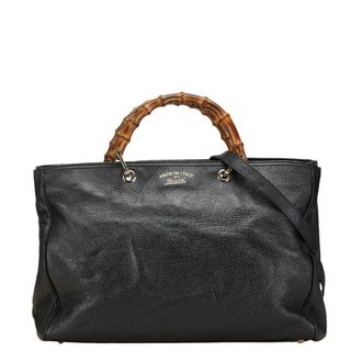グッチ(GUCCI)のグッチ バンブー ハンドバッグ ショルダーバッグ 2WAY 323658 レザー レディース GUCCI 【1-0204796】(ハンドバッグ)
