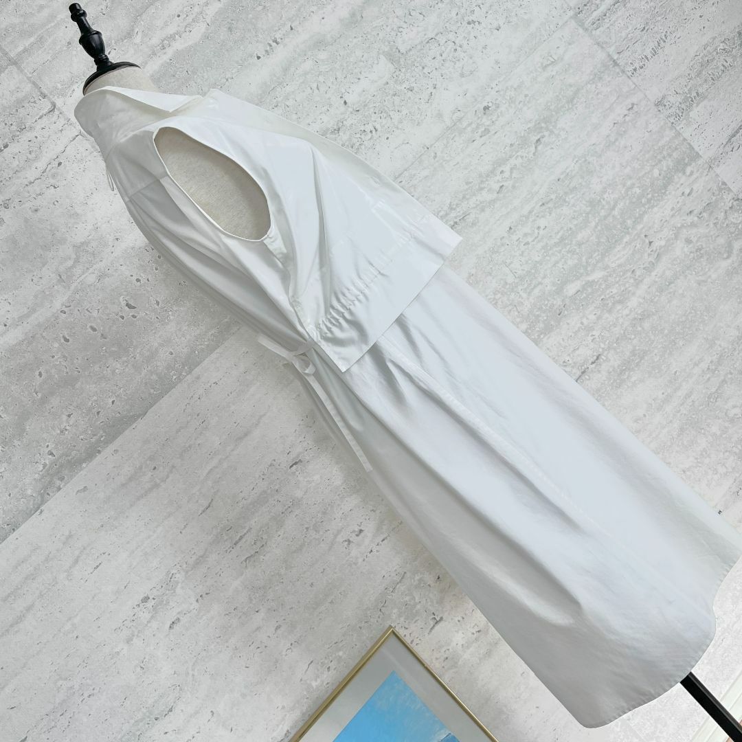 【人気商品】 HERMES - 極美品☆HERMES☆2023☆セットアップ風☆ベルト☆ジレ ワンピース