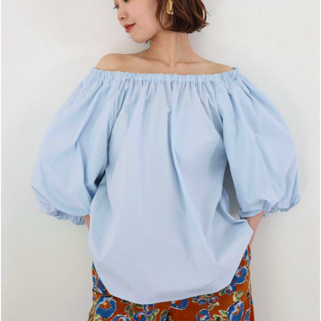 SLOBE IENA - 完売商品 SLOBE IENA タイプライターオフショルブラウス