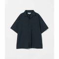 【NAVY】【M】リネンライク ドビー オープンカラーシャツ<A DAY IN THE LIFE>