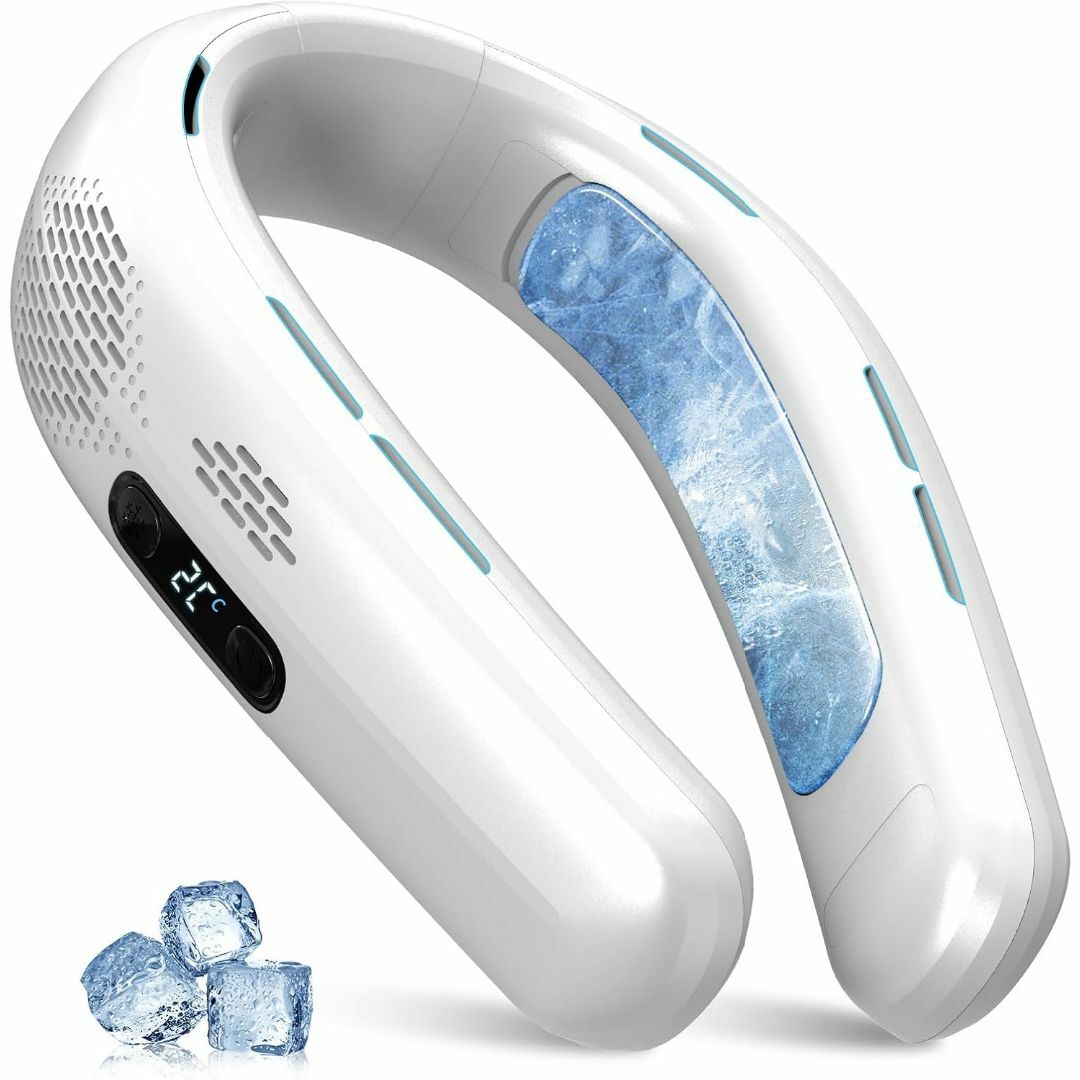 ネッククーラー 冷却プレート【ペルチェ素子瞬間-19℃・3段階風量＆冷感調整】