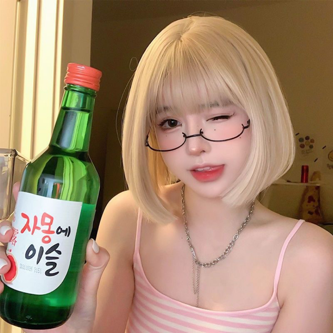 【新品】ウィッグ ボブ ブロンド 金髪 コスプレ イメチェン かつら レディースのウィッグ/エクステ(ショートストレート)の商品写真