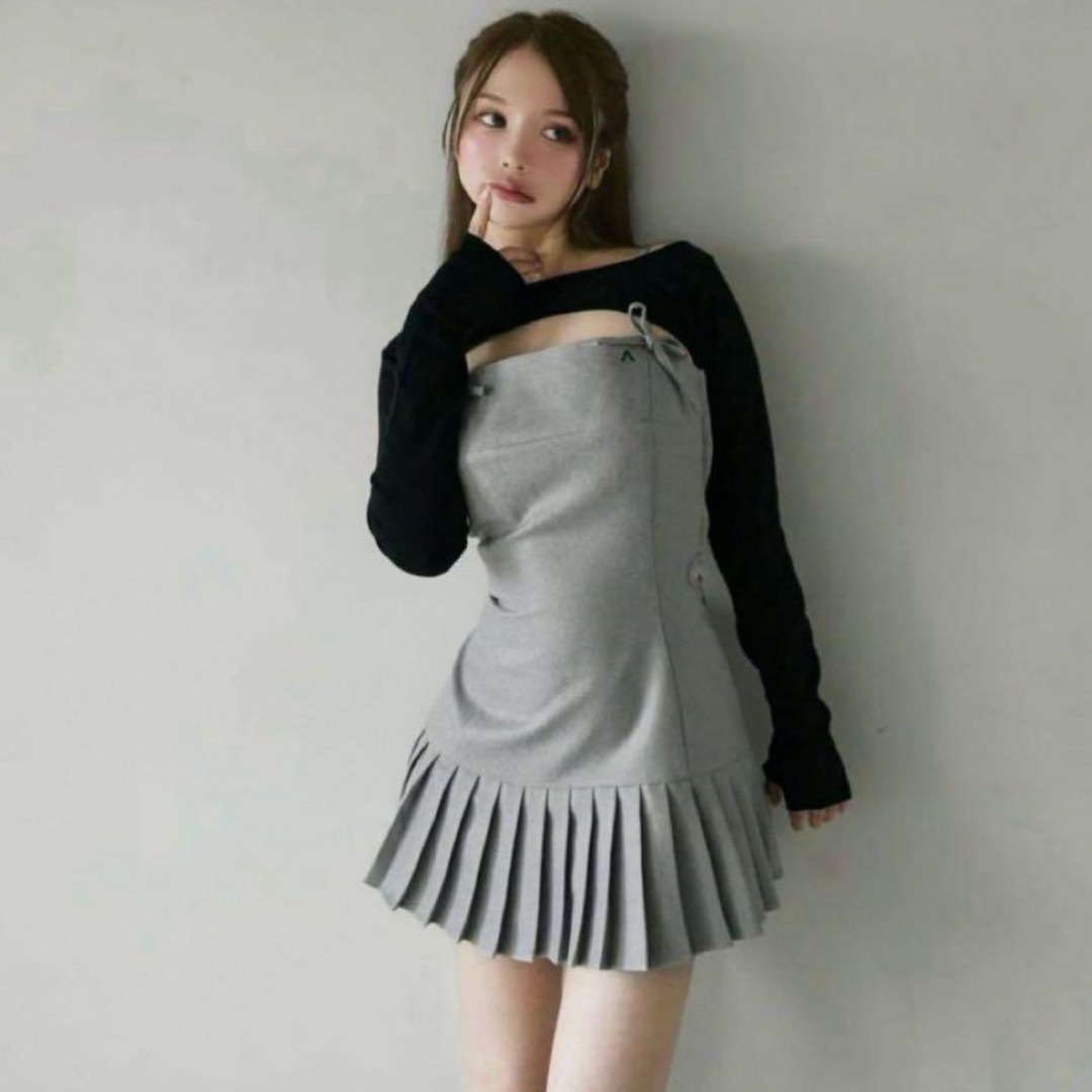 Darich(ダーリッチ)のandmary Karen knit set mini dress レディースのワンピース(ミニワンピース)の商品写真