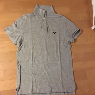 アメリカンイーグル(American Eagle)のグレーポロシャツ(ポロシャツ)