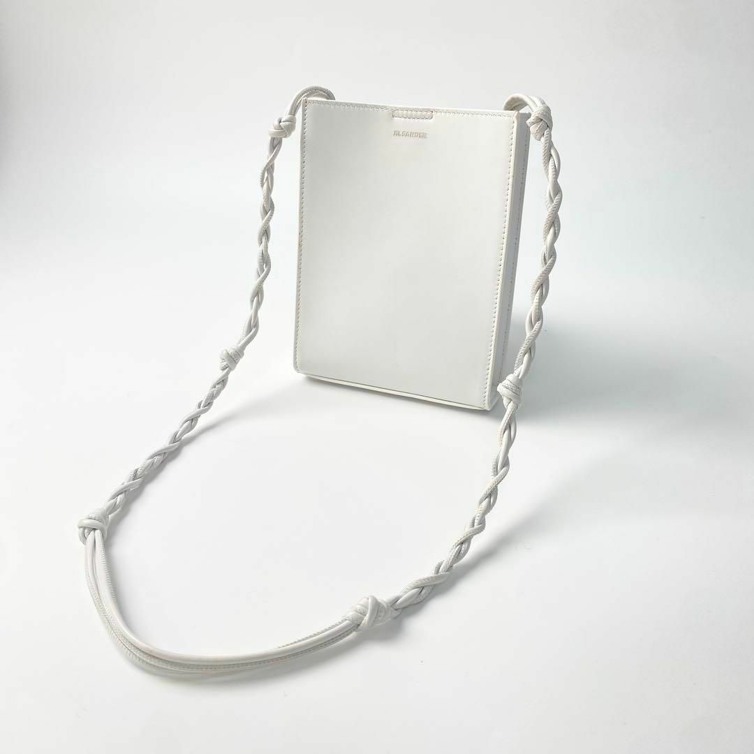 JIL SANDER - ジルサンダー JIL SANDER タングル ショルダーバッグ レザー ホワイト