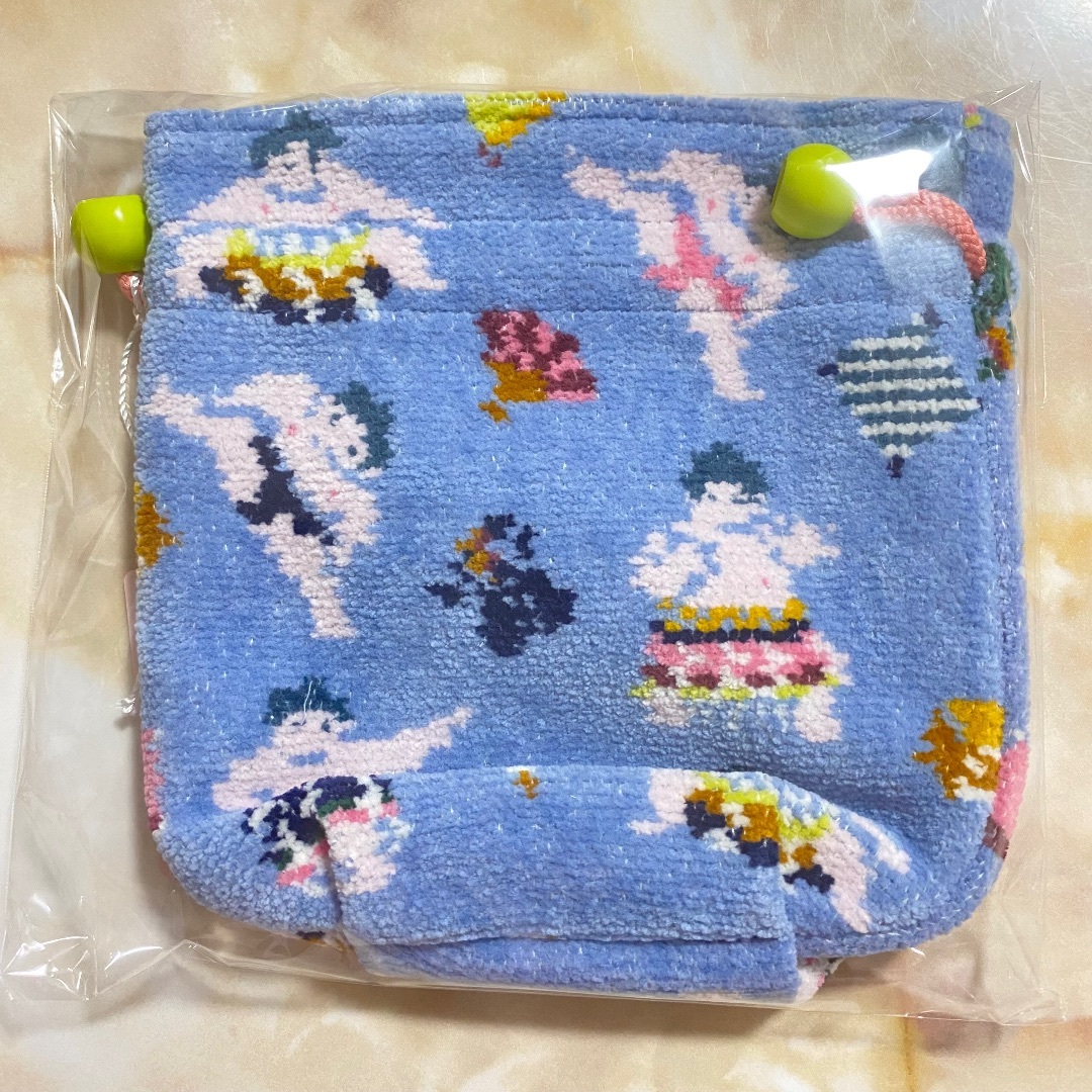 FEILER - ラブラリー バイ フェイラー♡ハッケヨイ♡巾着♡ライトブルー♡相撲♡ポーチ♡水色