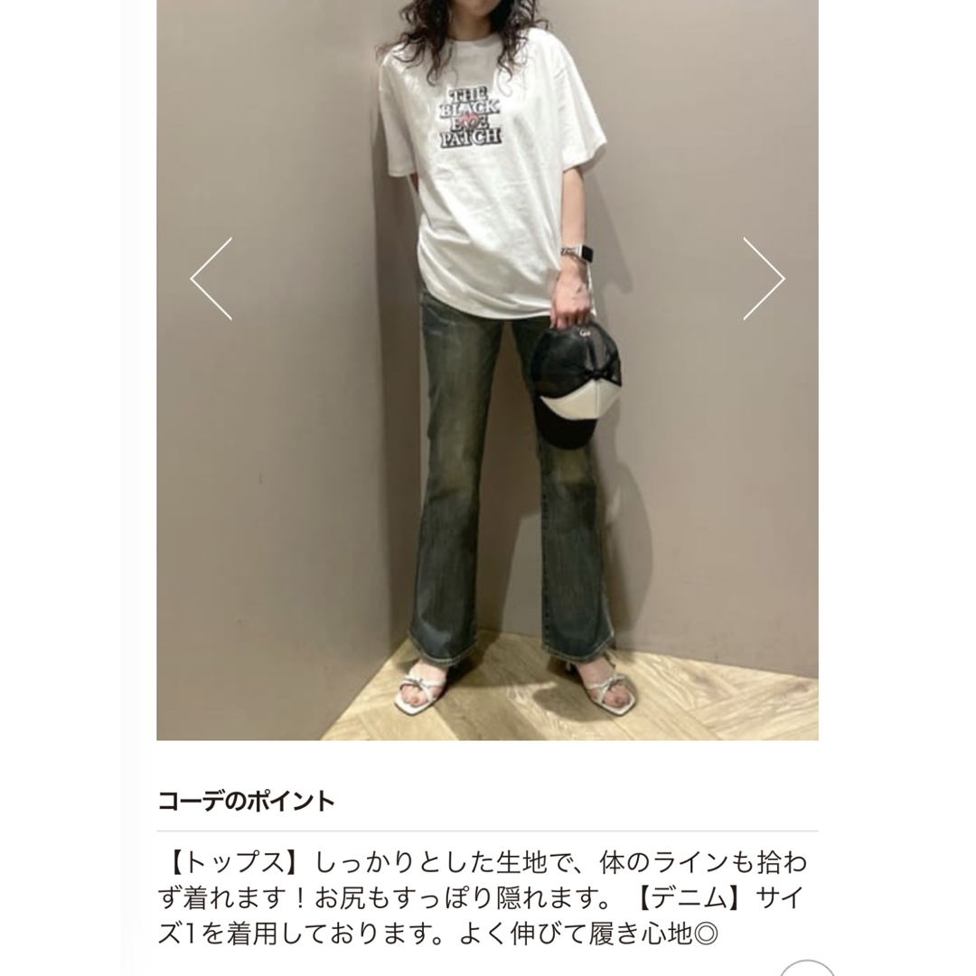 MOUSSY×Black Eye Patchコラボ BEP OG ラインストーン BABY TEE