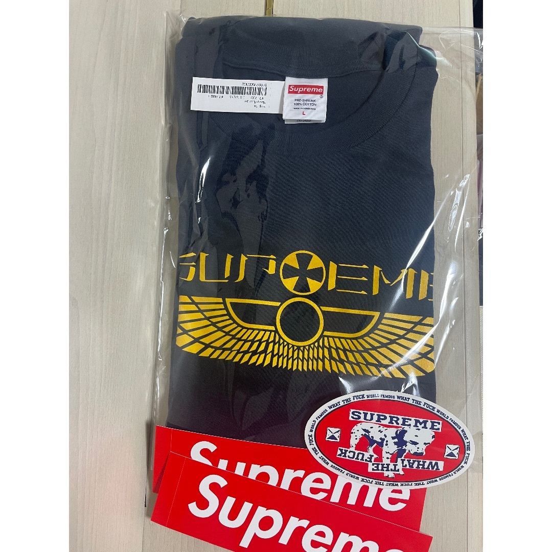 Supreme - supreme Wings Tee Navy L ネイビー ウィング Tシャツ