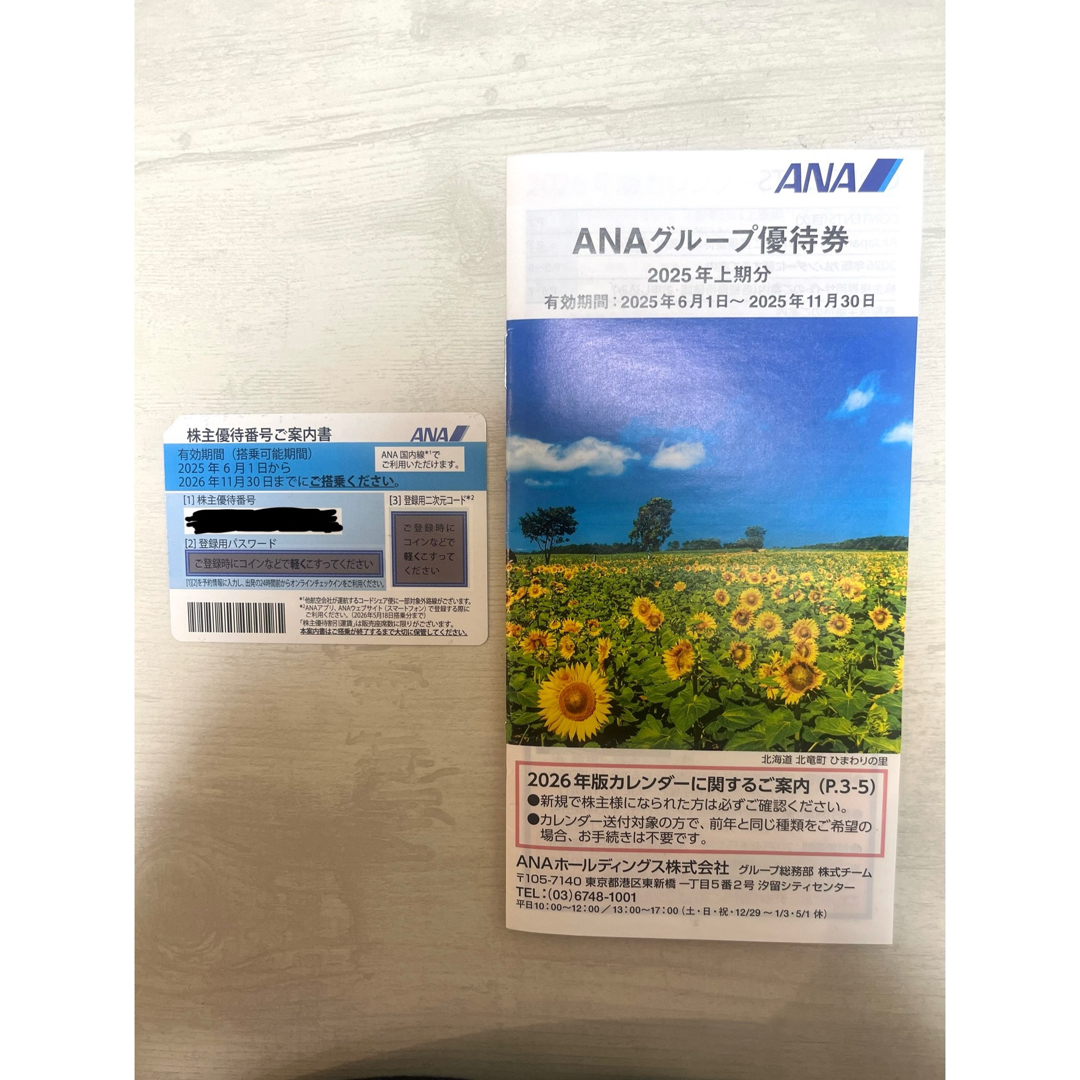 ANA(全日本空輸)(エーエヌエー(ゼンニッポンクウユ))のANA株主優待優待 チケットの優待券/割引券(その他)の商品写真