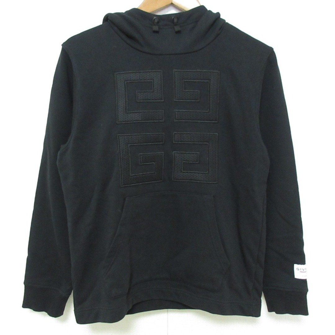 GIVENCHY - 美品 GIVENCHY ジバンシィ キッズ 4G ロゴ プルオーバー パーカー フーディー サイズ12 ブラック キッズ 古着 中古 USED