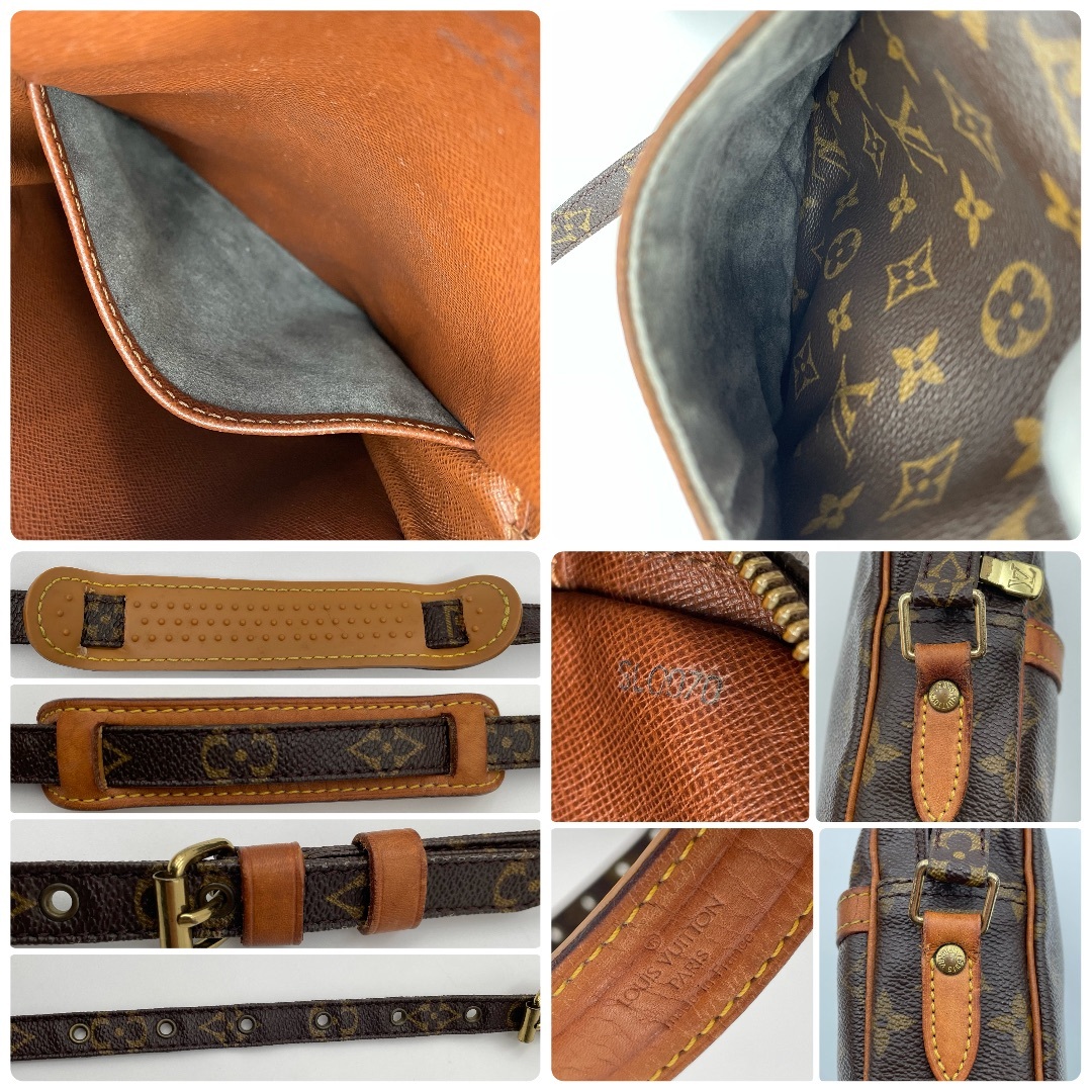 高級　ルイヴィトン　ダヌーブ　モノグラム　レザー　ショルダーバッグ　ポシェット LOUIS VUITTON - 高級 ルイヴィトン ダヌーブ モノグラム レザー