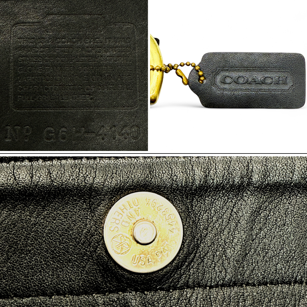 COACH オールドコーチ ヴィンテージ トートバッグ 肩掛け 黒　USA製