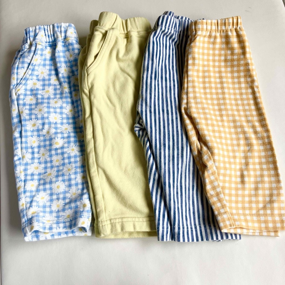 GU UNIQLO 90cm サマナルパンツ レギンス 4点セット キッズ/ベビー/マタニティのキッズ服女の子用(90cm~)(パンツ/スパッツ)の商品写真