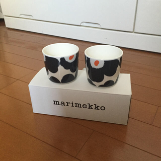 マリメッコ(marimekko)のラスト！ 新品 マリメッコ 限定 廃盤 ウニッコ ラテマグ マグカップ(グラス/カップ)