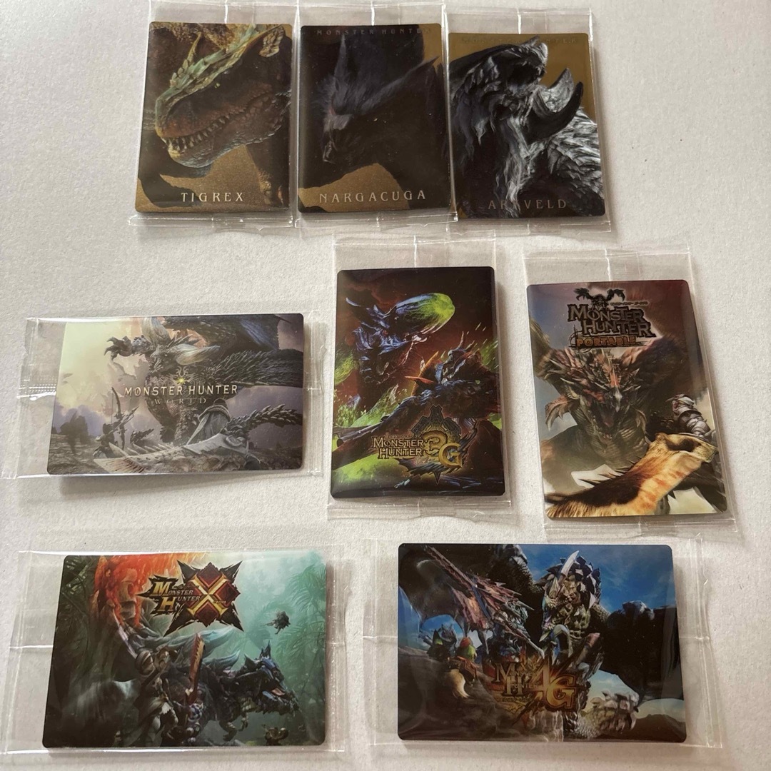 MONSTER HUNTER(モンスターハンター)のモンスターハンター20周年ウェハース カード8点 エンタメ/ホビーのアニメグッズ(カード)の商品写真