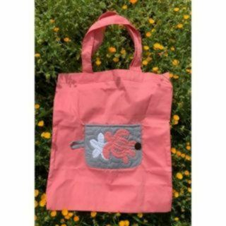「正規品」エコバッグ♡ホヌ/プルメリア♡ローズピンク♡ハワイアンキルト(エコバッグ)