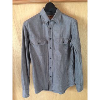 CAMCO　シャンブレーワークシャツ　ブラック(シャツ)