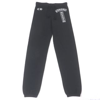 クロムハーツ(Chrome Hearts)の良品□CHROME HEARTS クロムハーツ コットン100％ ホースシュー ロゴプリント ジョガーパンツ スウェットパンツ ブラック M USA製 正規品 メンズ(その他)
