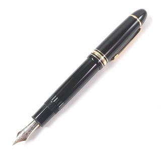 モンブラン(MONTBLANC)の極美品□MONTBLANC モンブラン マイスターシュテュック No.149 ペン先14K Mニブ キャップ式 万年筆 ブラック ゴールド 西ドイツ製 メンズ(ペン/マーカー)
