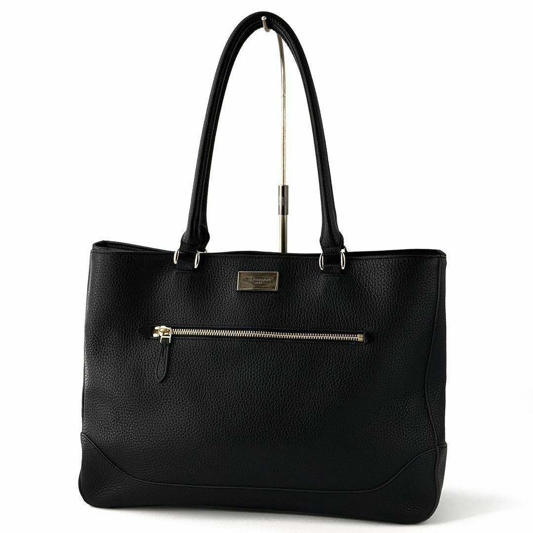 PELLE MORBIDA - Z040【未使用級】ペッレモルビダ／トートバッグ　ビジネス　レザー　黒　ブラック