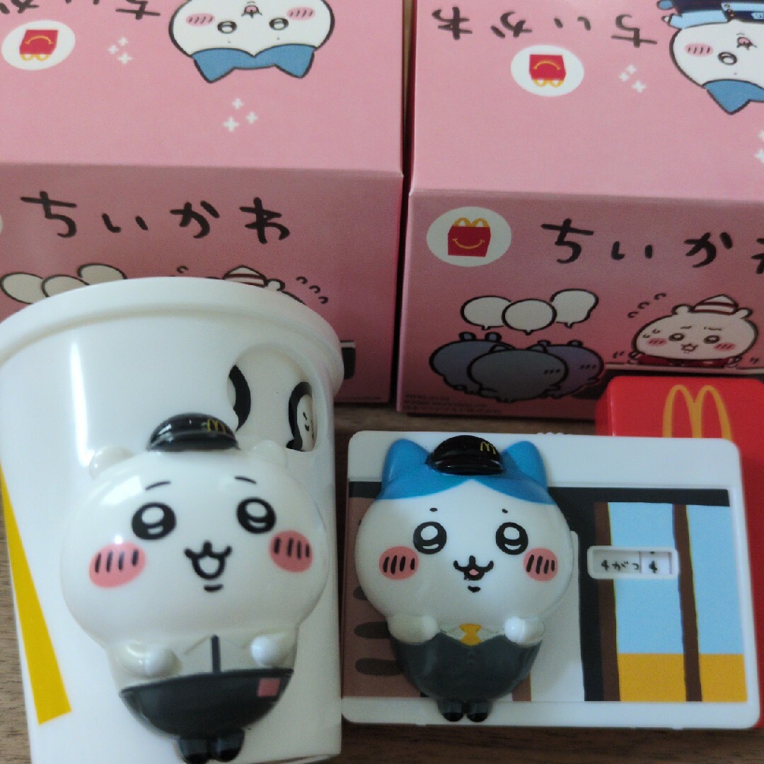 マクドナルド(マクドナルド)のちいかわ ハッピーセット ちいかわ&ハチワレセット エンタメ/ホビーのおもちゃ/ぬいぐるみ(キャラクターグッズ)の商品写真