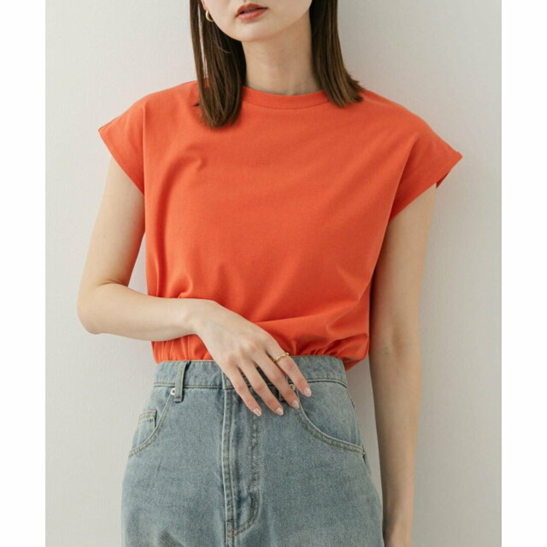 SENSE OF PLACE by URBAN RESEARCH(センスオブプレイスバイアーバンリサーチ)の【RED】【one】『UR TECH ひやサラクール』 クールタッチフレンチスリーブTシャツ レディースのトップス(カットソー(長袖/七分))の商品写真