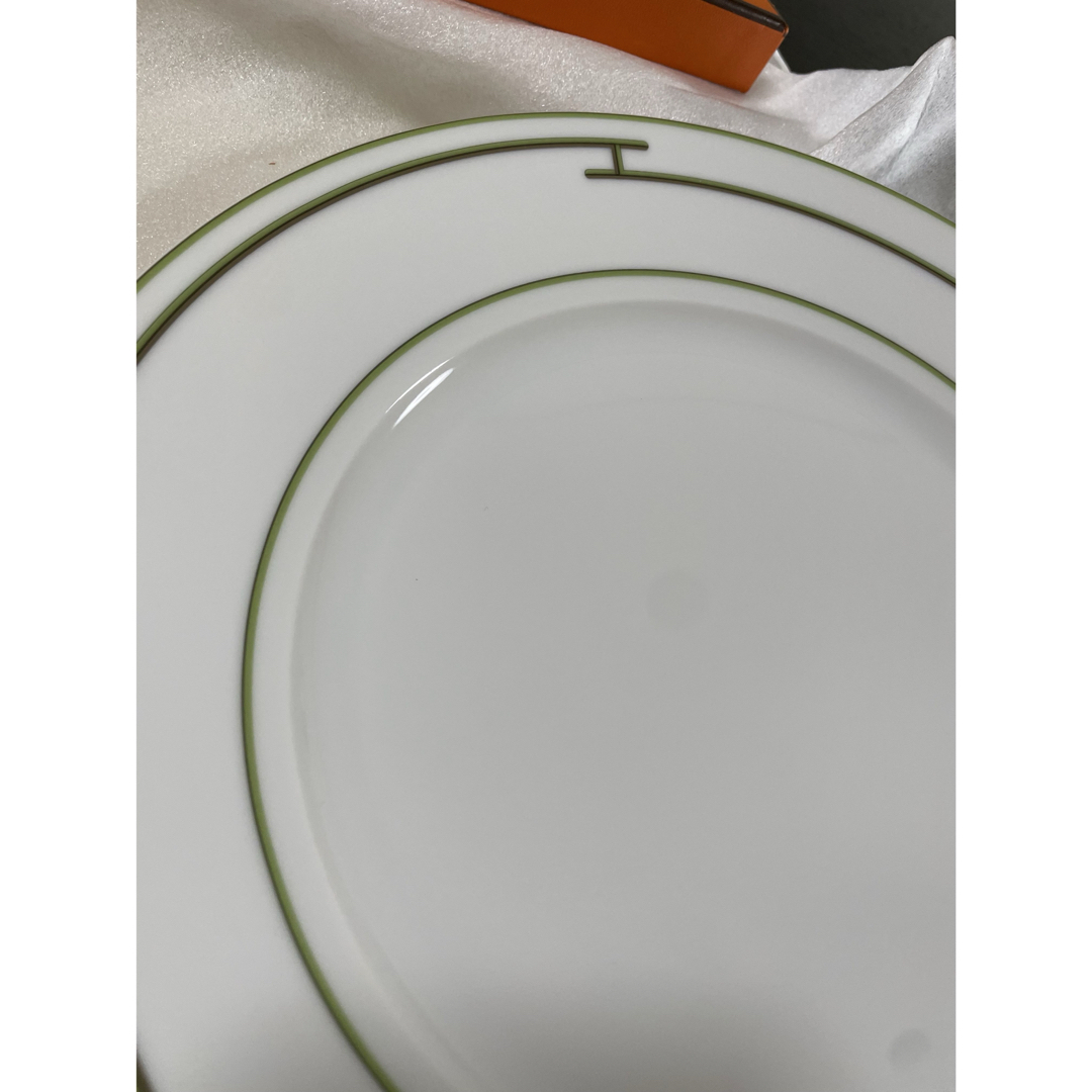 アーリーサマーSALE☆HERMESエルメス リズムグリーン27.5cmプレート エルメスリズムグリーンディナープレート27.5cm