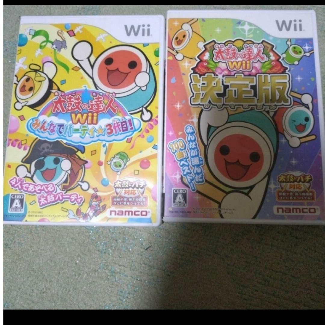 【お得】太鼓の達人3代目、決定版 wii エンタメ/ホビーのゲームソフト/ゲーム機本体(家庭用ゲームソフト)の商品写真