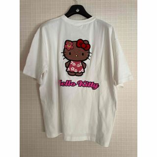 サンリオ(サンリオ)の新品未使用 日焼けキティ サガラ刺繍 Tシャツ L(Tシャツ(半袖/袖なし))