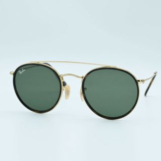 レイバン(Ray-Ban)のK05-k024 Ray-Ban レイバン ラウンド ダブルブリッジ サングラス ゴールド/ブラック RB3647-N(サングラス/メガネ)