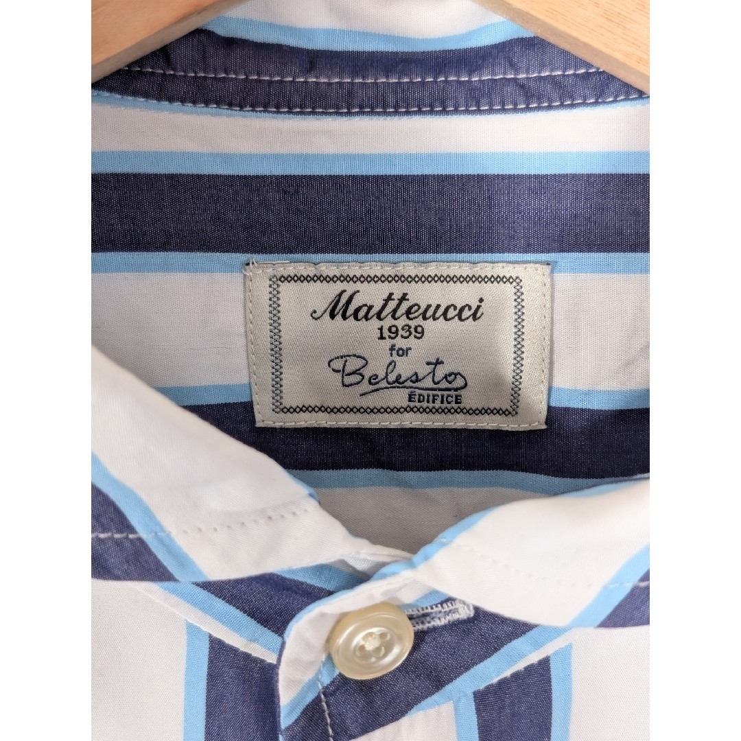EDIFICE(エディフィス)のMatteucci エディフィス ストライプシャツ イタリア製コットンシャツ メンズのトップス(シャツ)の商品写真