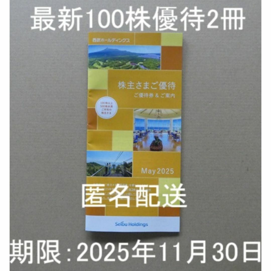 西武株主優待 100株優待冊子×2冊 ライオンズ 西武鉄道 チケットの優待券/割引券(その他)の商品写真
