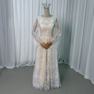 送料無料！ウェディングドレス 結婚式 二次会ドレス 花嫁 スレンダードレス(ウェディングドレス)