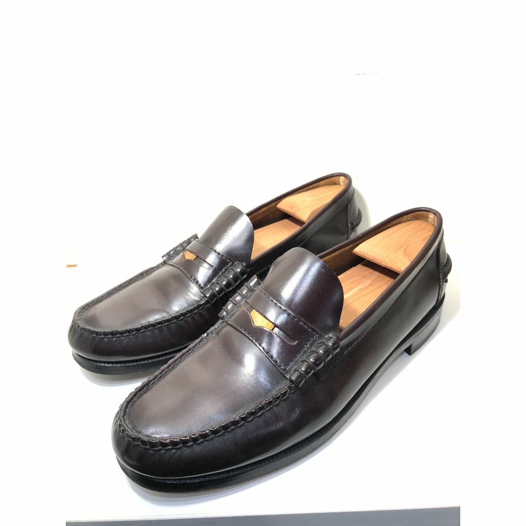 055061 FLS FLORSHEIM レザー コイン ローファー 10D
