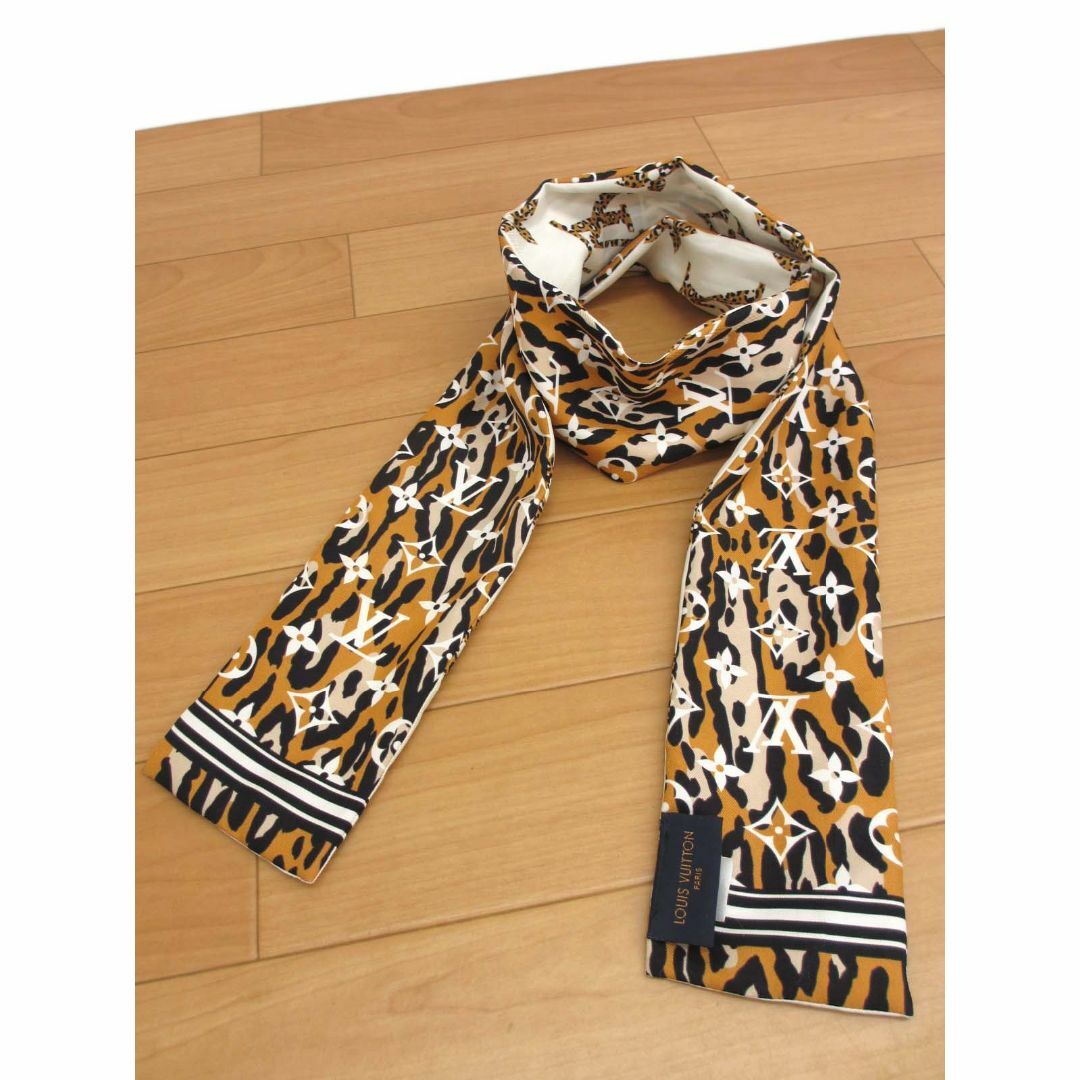LOUIS VUITTON - 良品 ルイヴィトン M73649 バンドーBB ジャングル スカーフ シルク