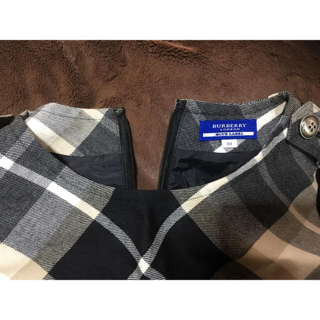 BURBERRY(バーバリー)の再掲載 バーバリーブルーレーベル★チェックトップス レディースのトップス(カットソー(長袖/七分))の商品写真