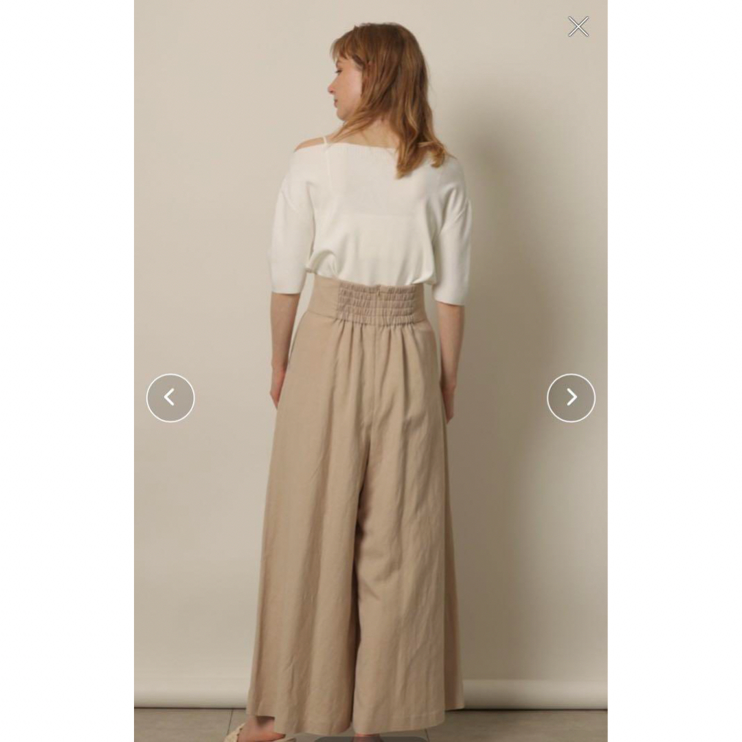 Mystrada(マイストラーダ)のCADUNE タックガウチョ パンツ　カデュネ　38 レディースのパンツ(カジュアルパンツ)の商品写真