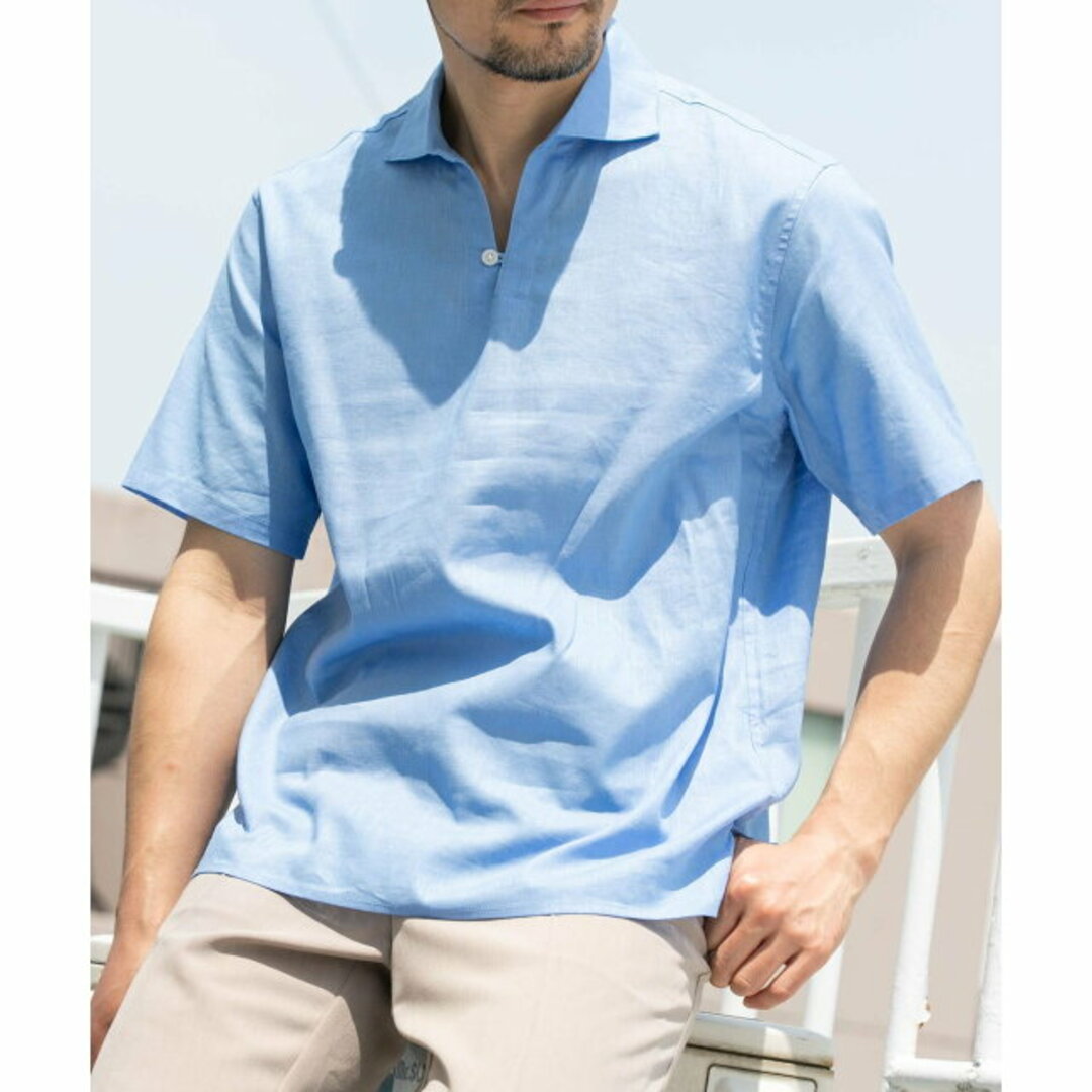 URBAN RESEARCH ROSSO(アーバンリサーチロッソ)の【BLUE】【XL】『XLサイズあり』リラックスコットンリネンスキッパーシャツ その他のその他(その他)の商品写真