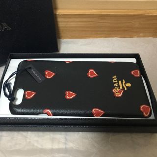 プラダ(PRADA)の【はな様専用】PRADA  iphone6plus ケース サフィアーノ ハート(iPhoneケース)