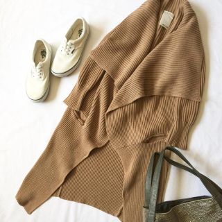 ドゥーズィエムクラス(DEUXIEME CLASSE)の美品 VERY掲載 3.3万*Whim Gazette*コットンリブロングカーデ(カーディガン)