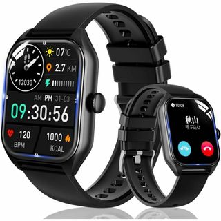 ❤️新品❤️スマートウォッチ【2025新型·性能最強モデル】生活防水 薄型軽量(その他)