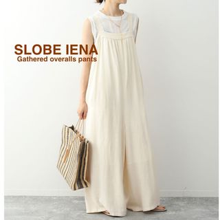 SLOBE IENA - スローブイエナ SLOBE IENA リネンワイドサロペットパンツ 美品