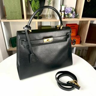 美品 オールレザー ハンドバッグ 2way ゴールド金具(ハンドバッグ)