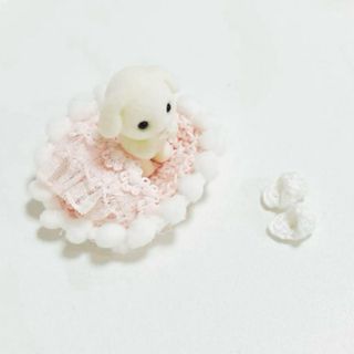 シルバニア　みつご　小さい赤ちゃん　クーファン　お布団　ミニチュア　ゆりかご(ぬいぐるみ/人形)